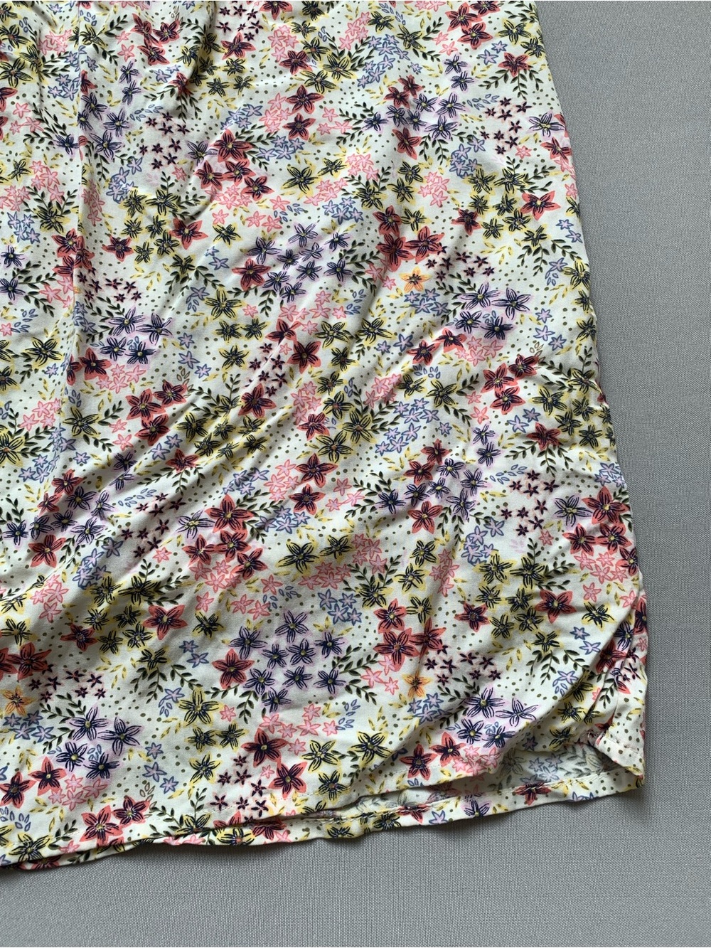 Old Navy NWT Floral Midi Skirt Large Rayon Pull On Boho Cottagecore - Picture 4 of 12